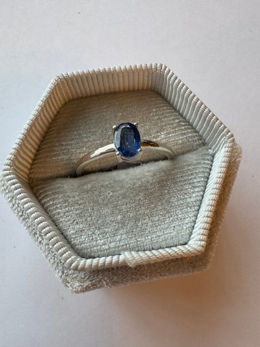 Kyanite Sterling SIlver Ring Size 6,7,8,9 - Moon Room Shop and Wellness