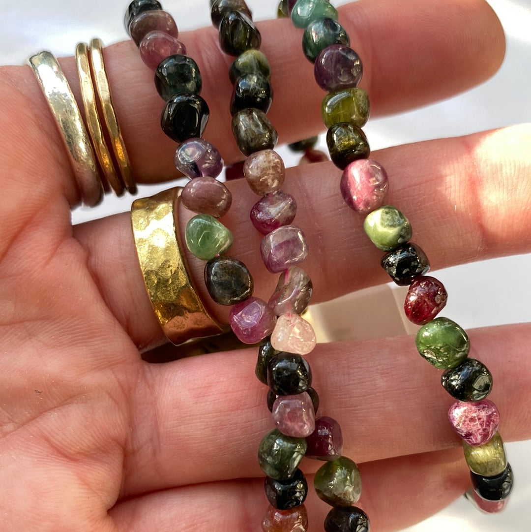 Tourmaline Tumbled Stretch Bracelet - Moon Room Shop and Wellness