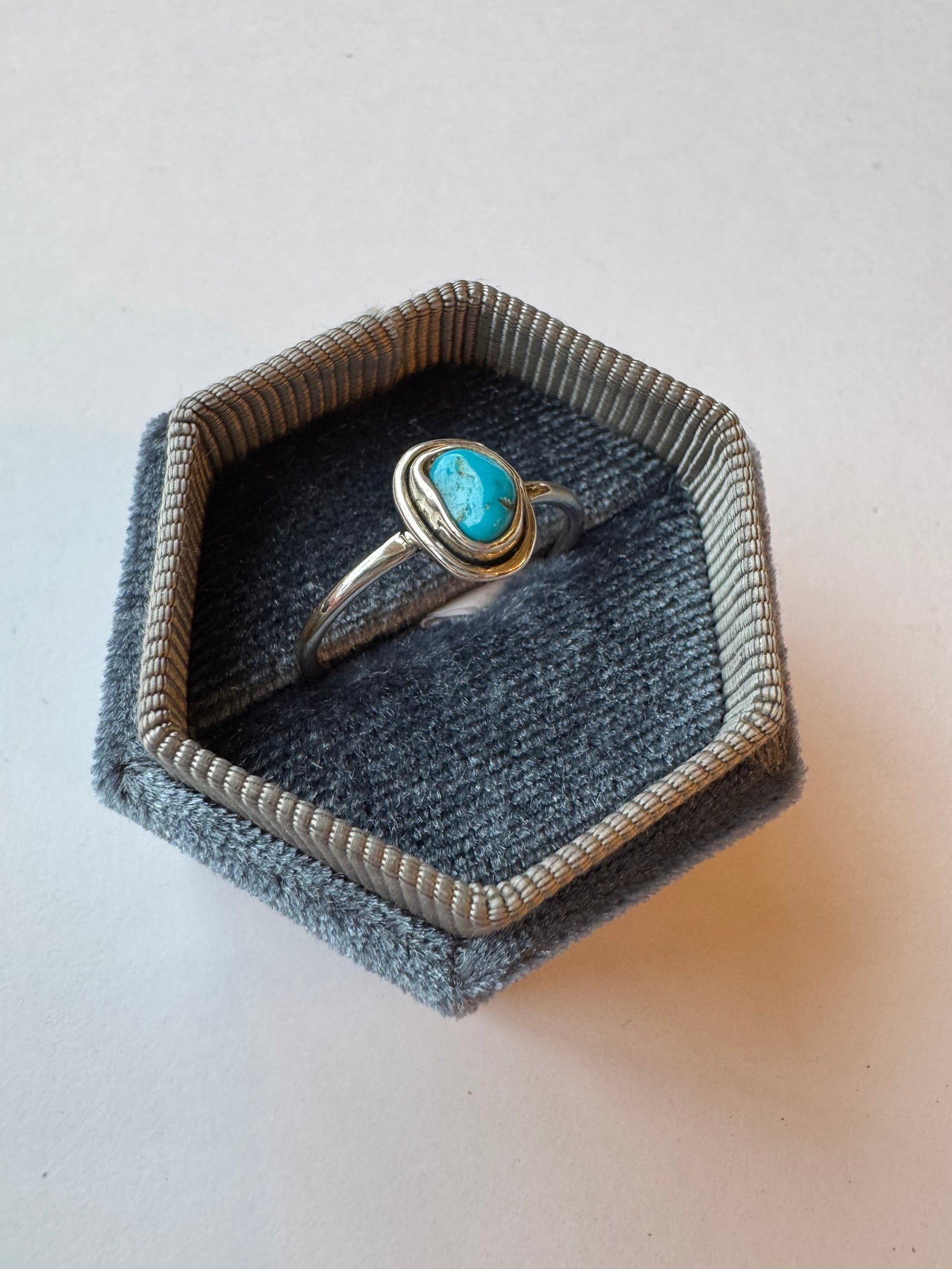 Arizona Turquoise Sterling SIlver Ring Size 6,7,8 - Moon Room Shop and Wellness