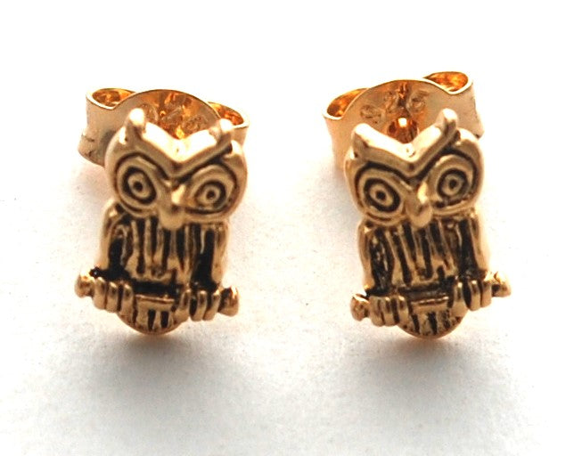 Owl Posts - 14 kt Gold over Sterling Silver - Moon Room Shop and Wellness
