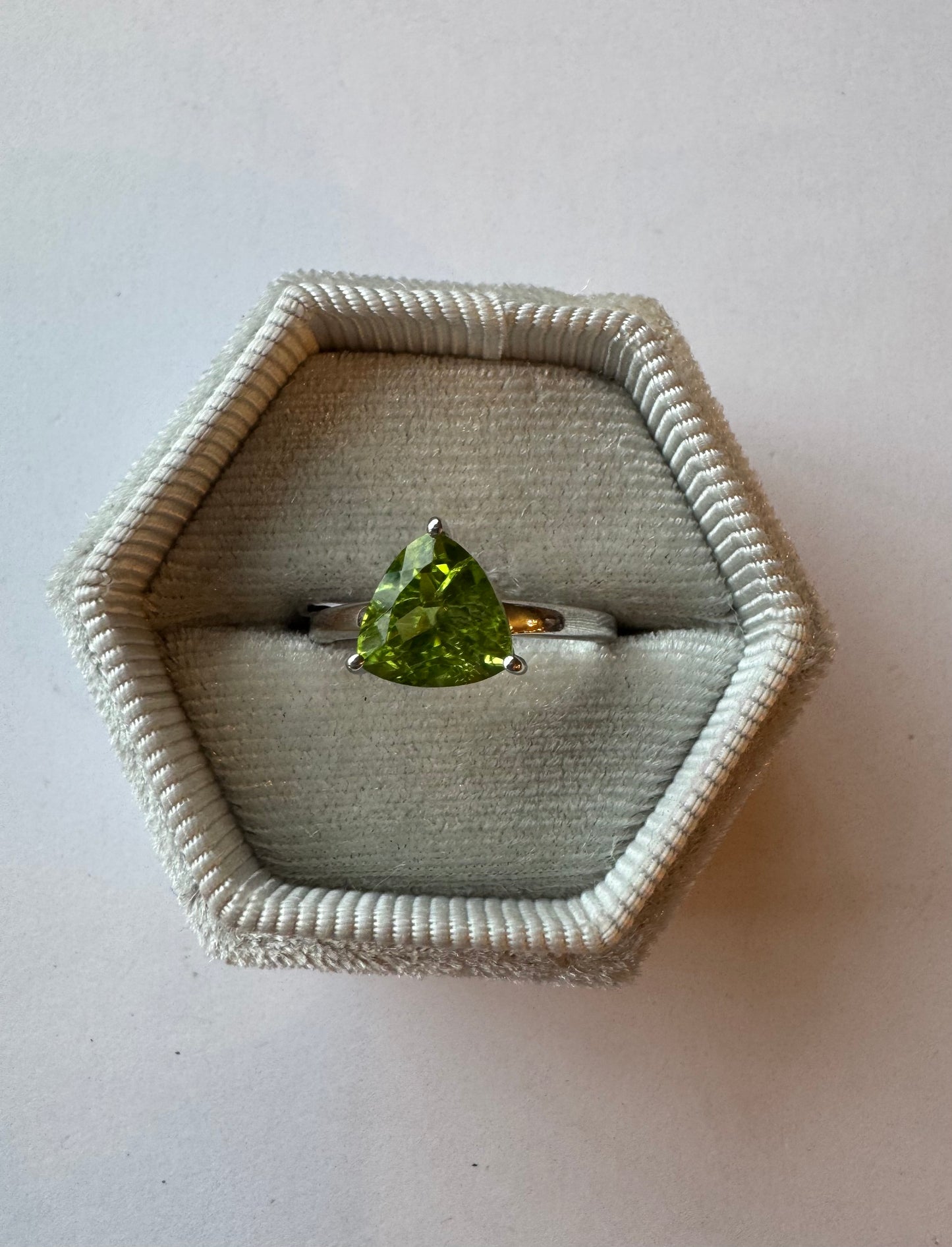 Peridot Sterling SIlver Ring Size 6,7,8,9 - Moon Room Shop and Wellness
