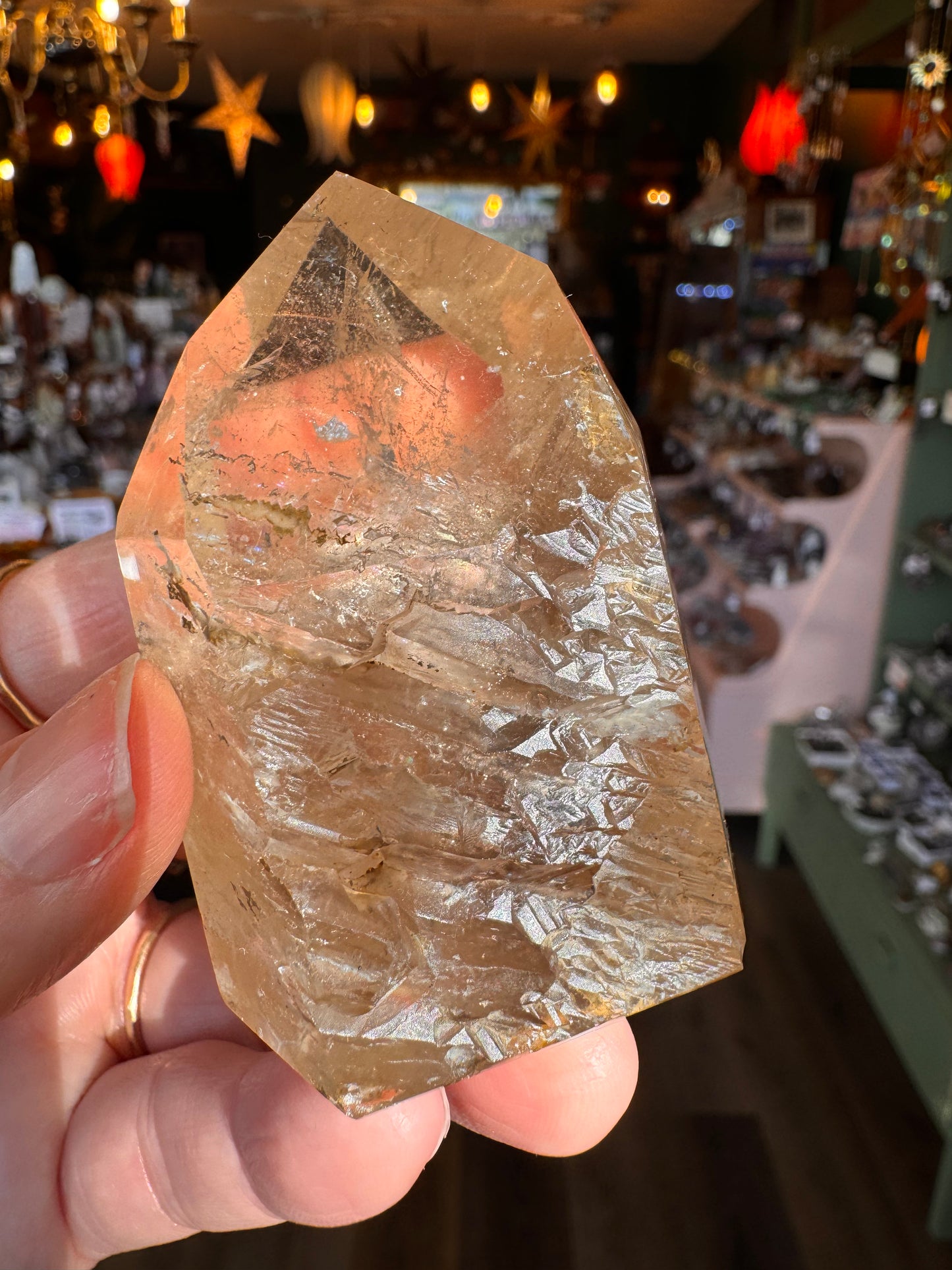 Natural Citrine Tower 147 g Aracuai, Minas Gerais, Brazil - Moon Room Shop and Wellness