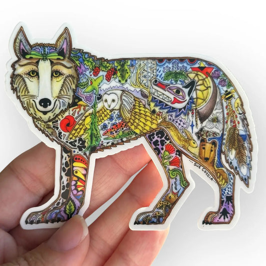 Wolf Sticker by Earth Art International - Moon Room Shop and Wellness