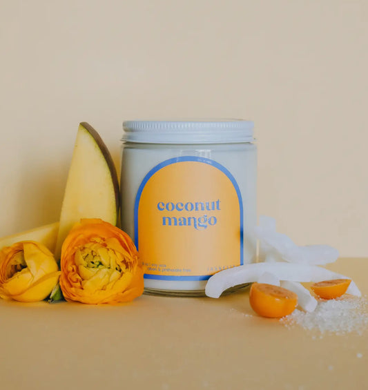 9oz - Scented Candle - Coconut Mango - Moon Room Shop and Wellness