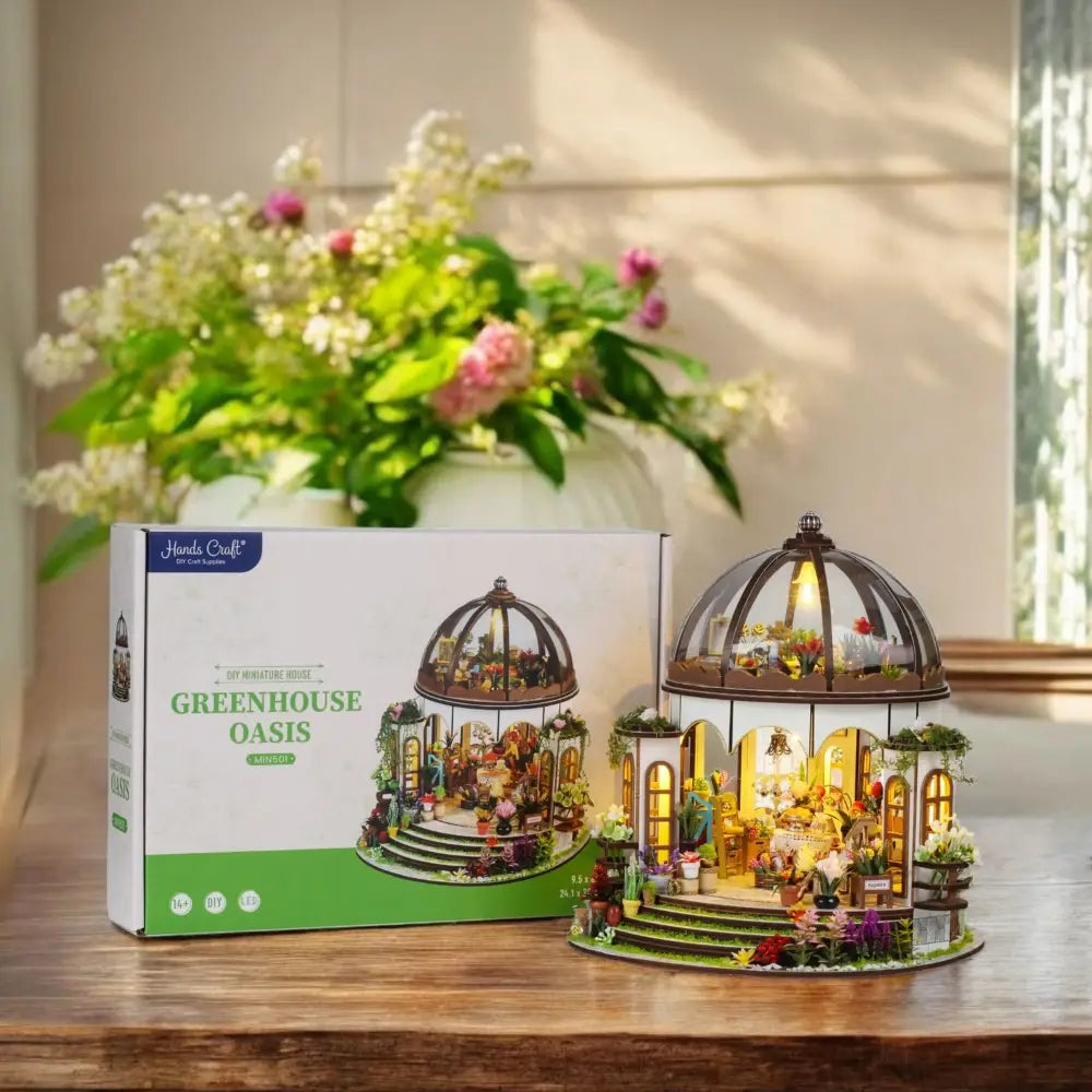 Diy Miniature House Kit: Greenhouse Oasis Available 12.12.25 - Moon Room Shop and Wellness