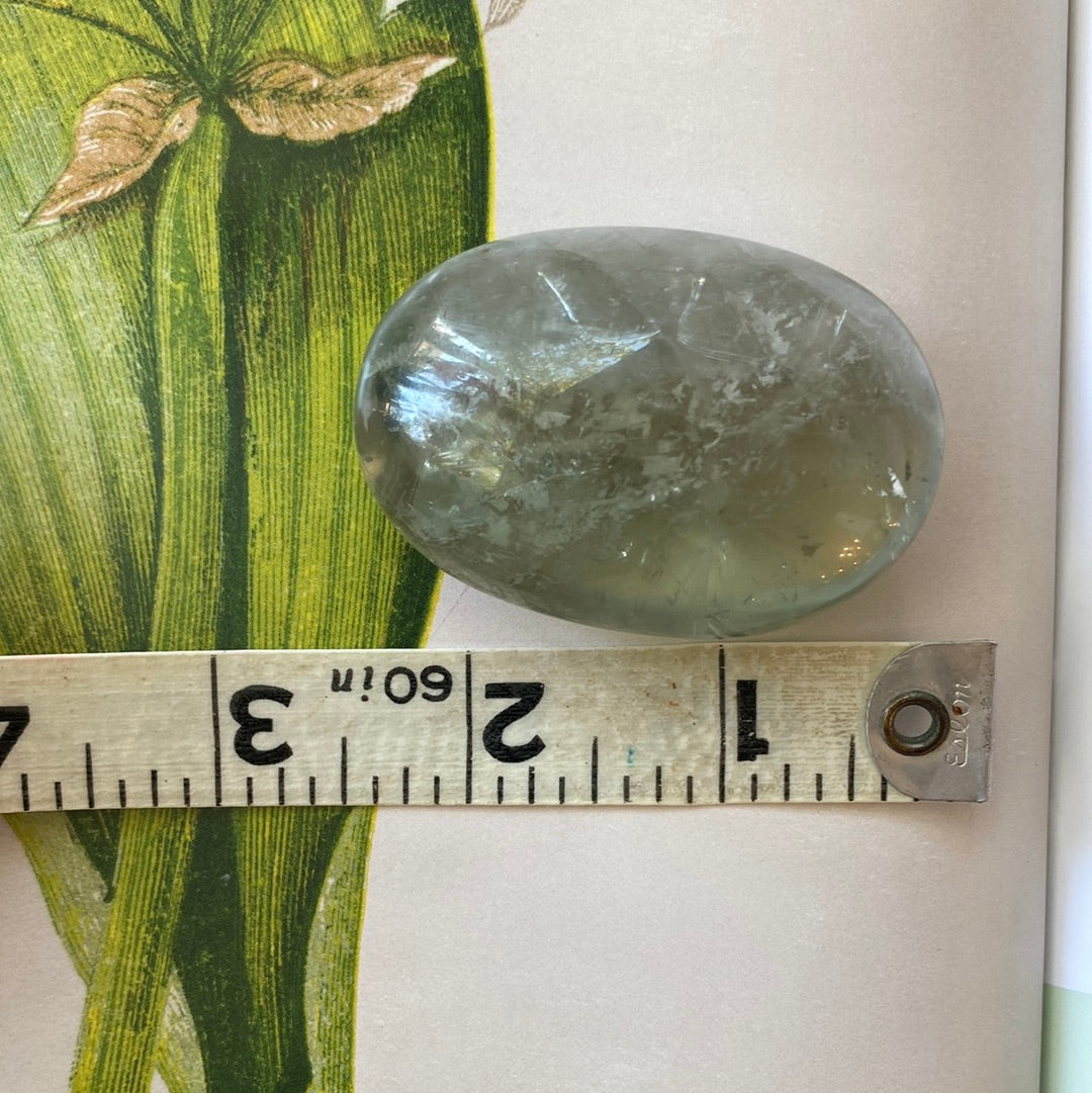 Prasiolite (Green Amethyst) Palm Stone 62 g - Moon Room Shop and Wellness