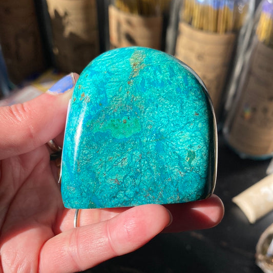 Chrysocolla Freeform 154 g - Moon Room Shop and Wellness