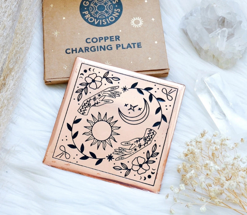 Copper Crystal Charging Plate - Moon Room Shop and Wellness