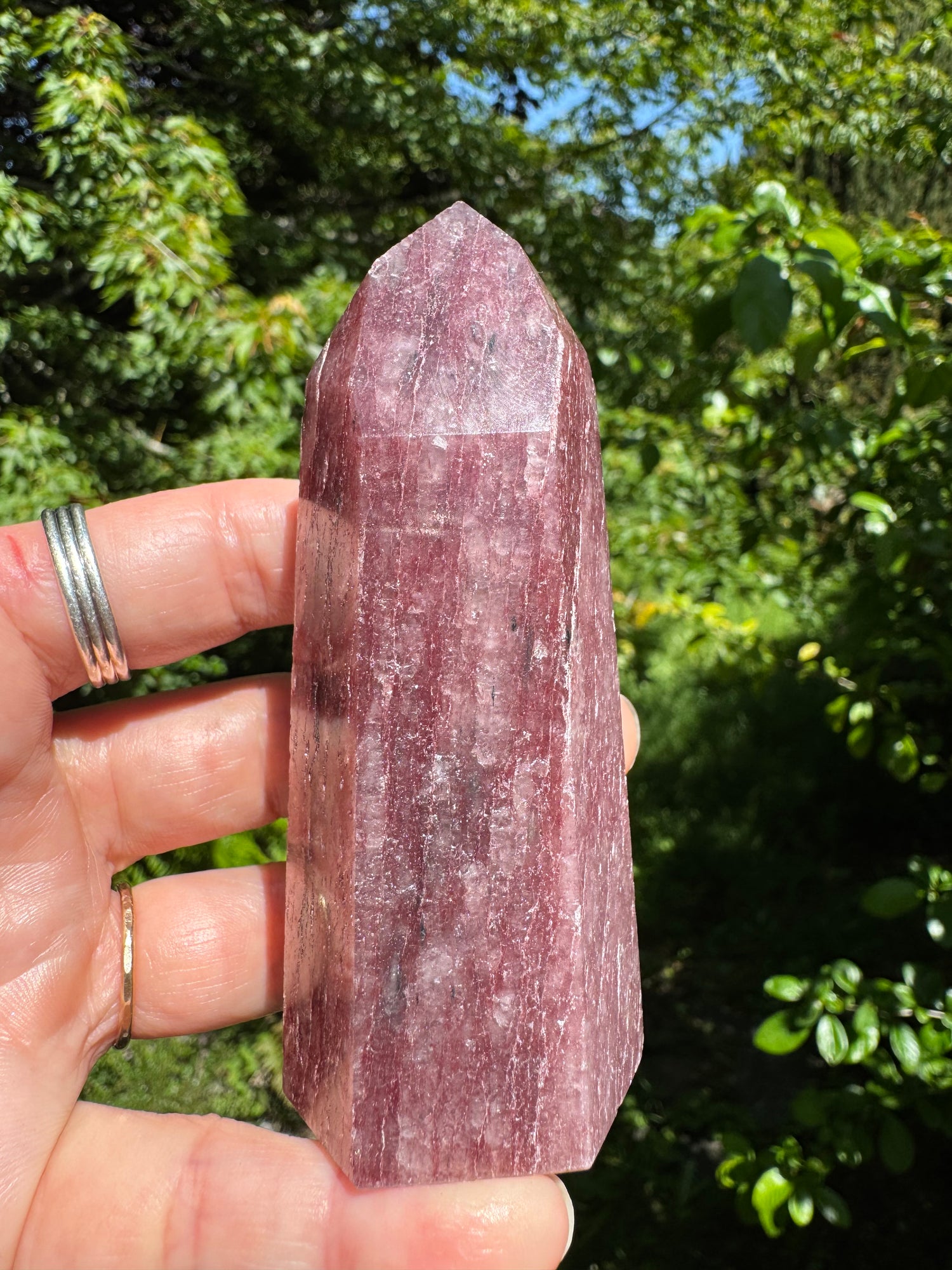 Strawberry Quartz Tower - Brazil  Beauty - 162 g - Moon Room Shop and Wellness