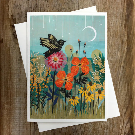 To Linger in a Garden Fair Greeting Card - Blank - Moon Room Shop and Wellness
