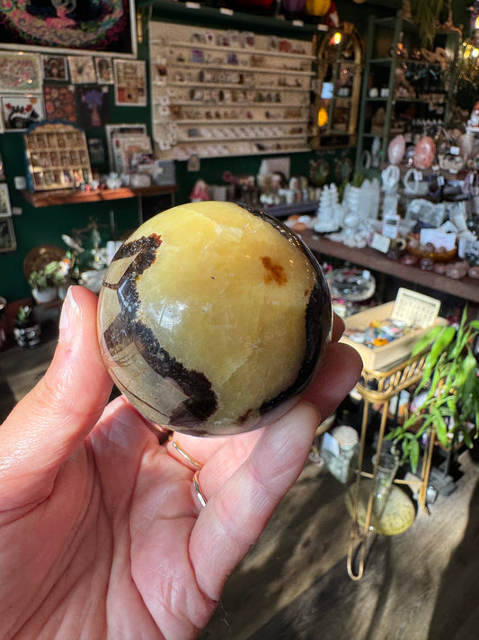 Septarian Sphere 309 g - Moon Room Shop and Wellness
