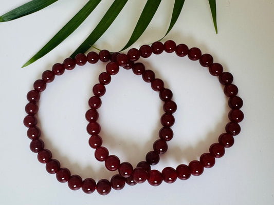 Carnelian Stretch Bracelet 8mm - Moon Room Shop and Wellness