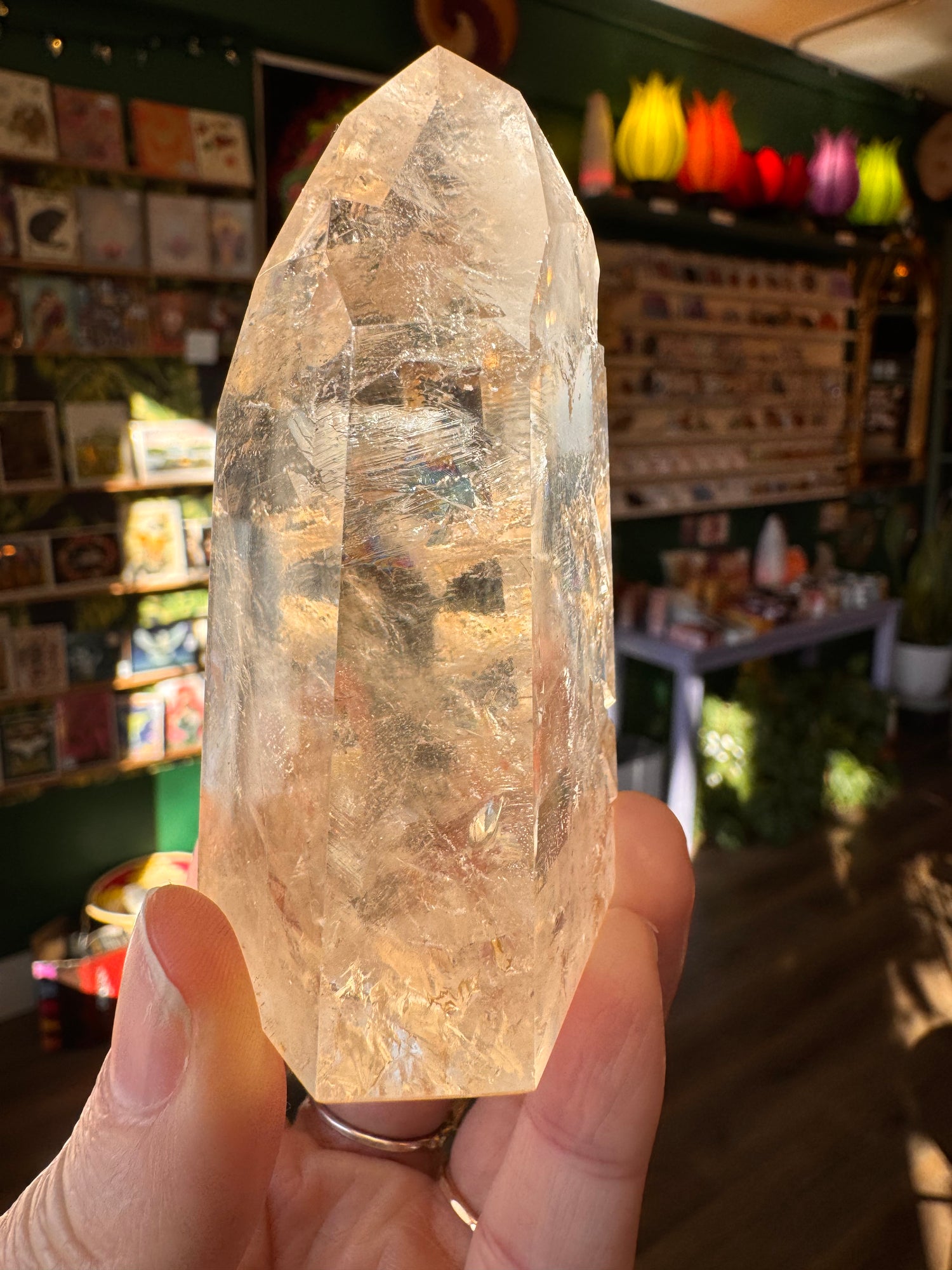 Natural Citrine Tower 168 g Aracuai, Minas Gerais, Brazil - Moon Room Shop and Wellness