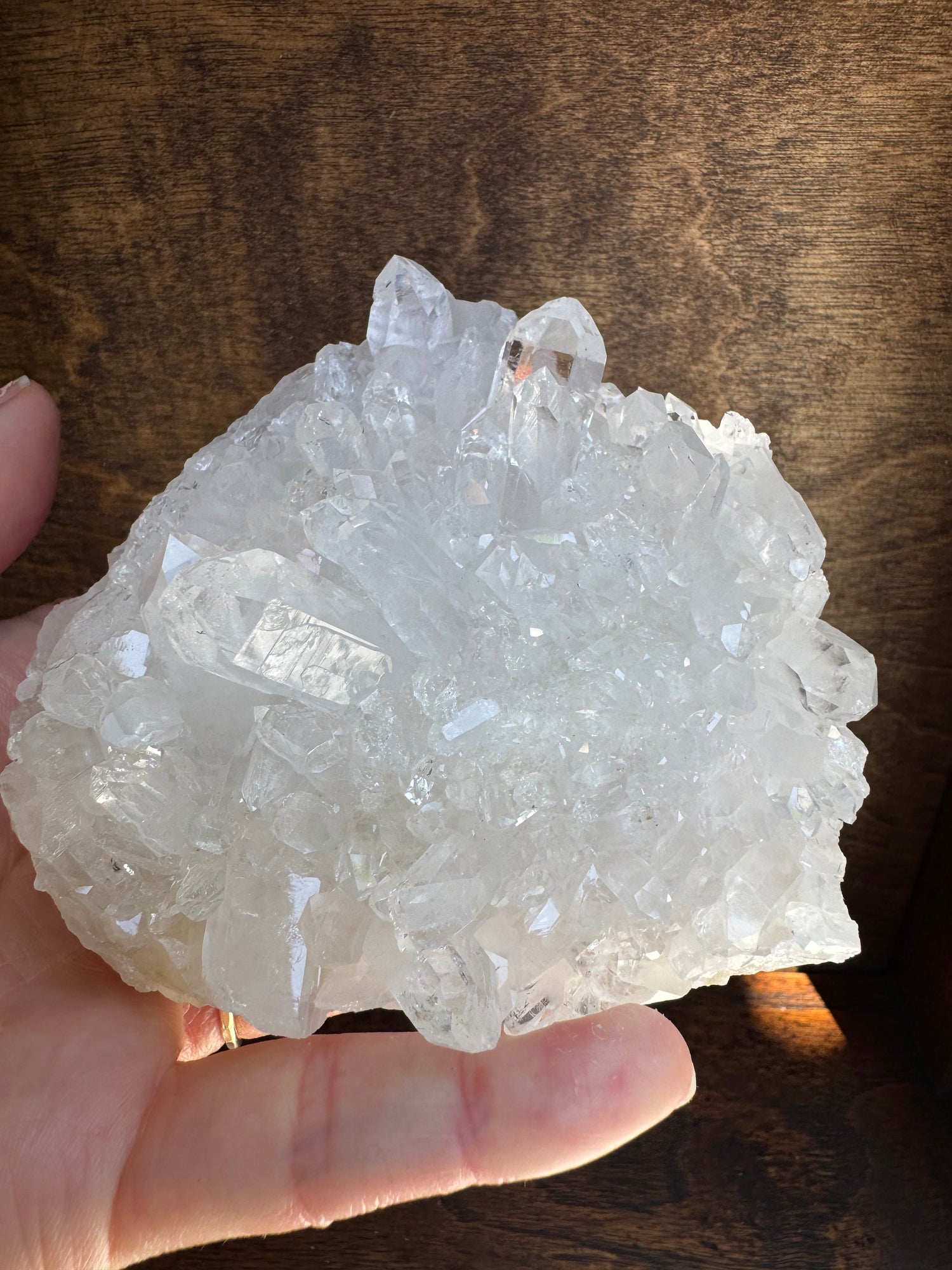 Clear Quartz Sparkly Brazilian Cluster 460 g - Moon Room Shop and Wellness