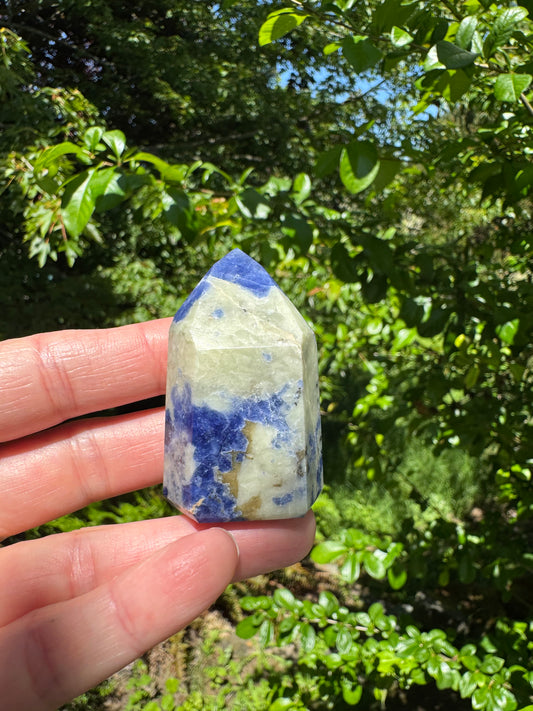 Sodalite Tower/Obelisk 64 g - Moon Room Shop and Wellness