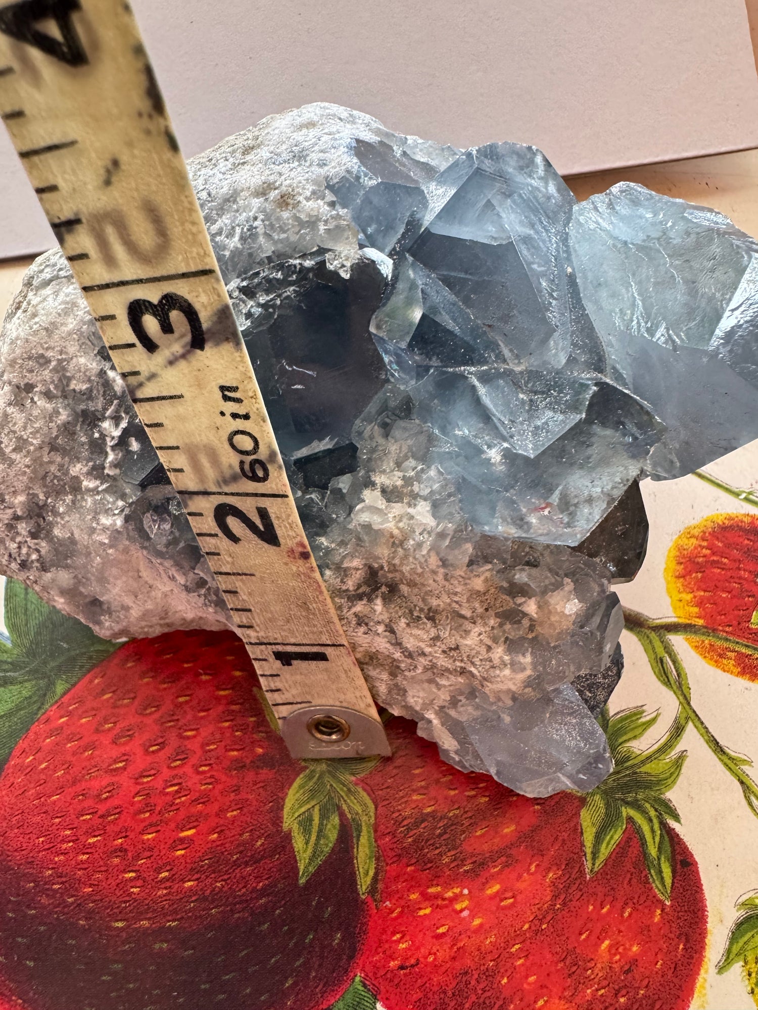 Celestite Cluster 2.08 lb - Moon Room Shop and Wellness