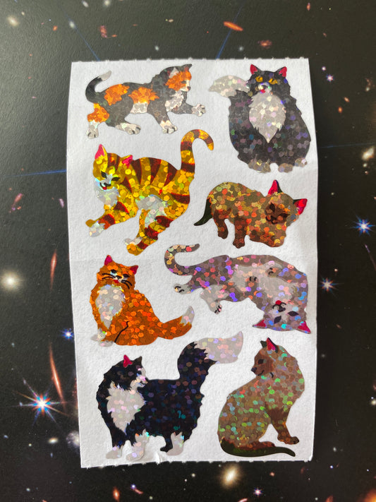 1 Cats and Kittens Sticker Sheet - Moon Room Shop and Wellness