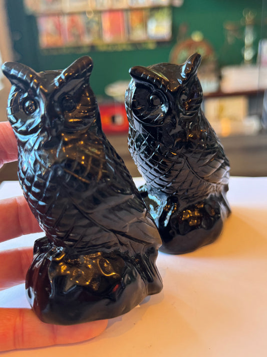 Black Obsidian Owl 4-5” - Moon Room Shop and Wellness