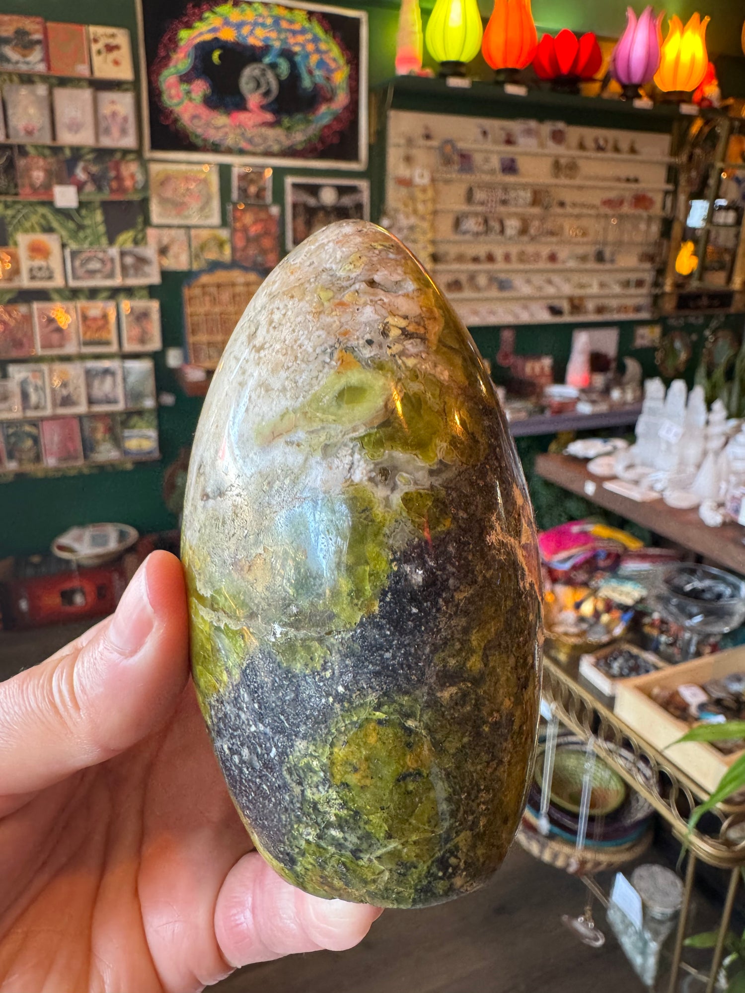 Green Opal Freeform 1.17 lb - Moon Room Shop and Wellness