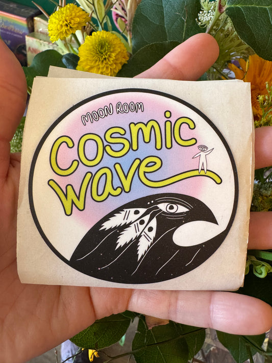 Cosmic Wave Moon Room Sticker - Moon Room Shop and Wellness