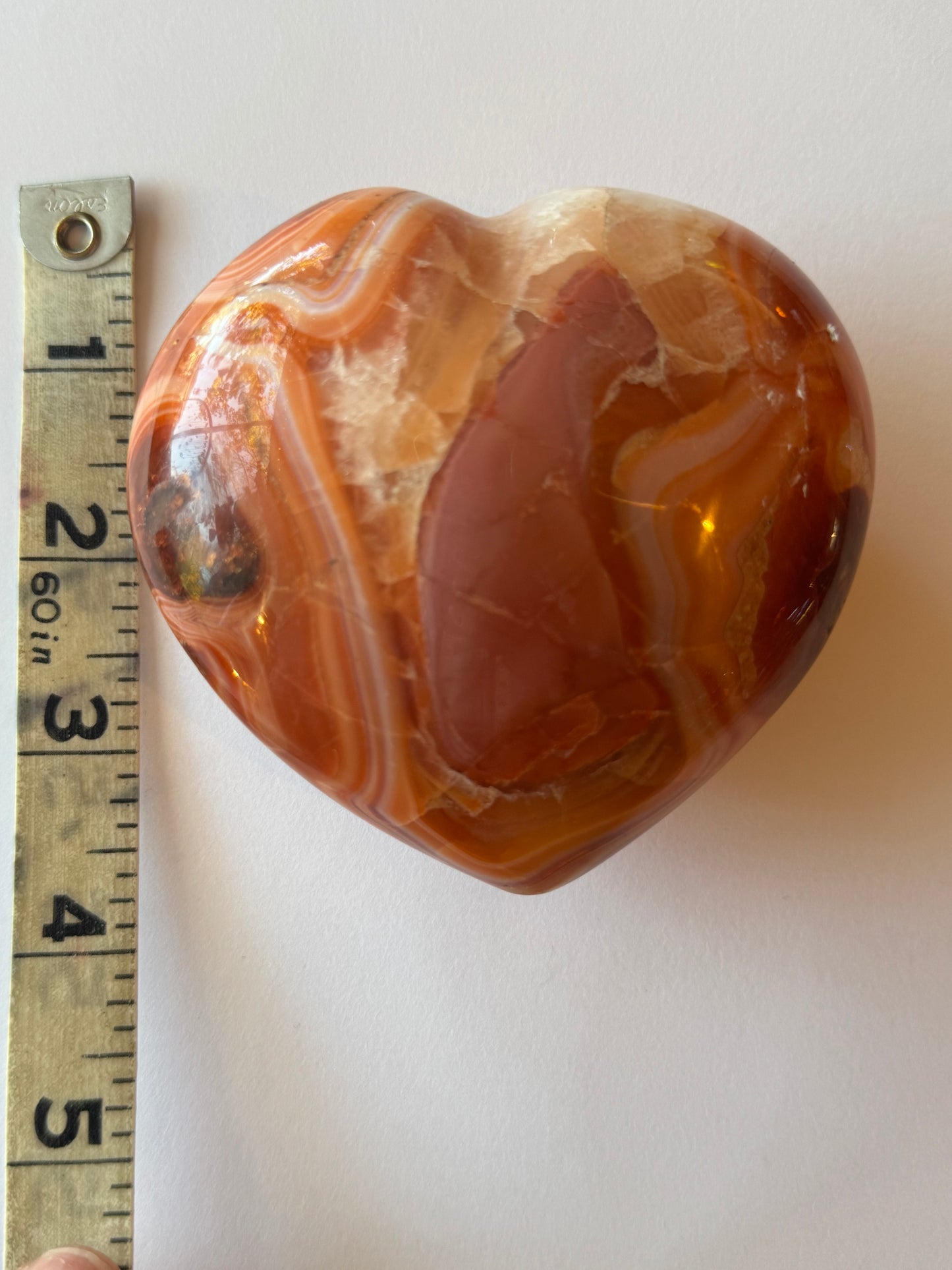 Carnelian Heart 408 g Madagascar - Moon Room Shop and Wellness
