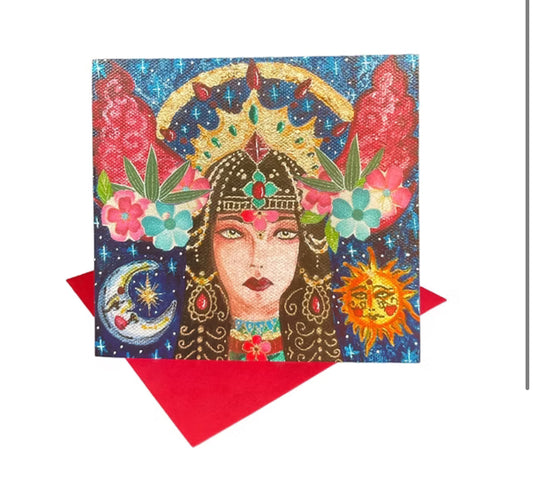 Ruby Princess Greeting Card - Moon Room Shop and Wellness