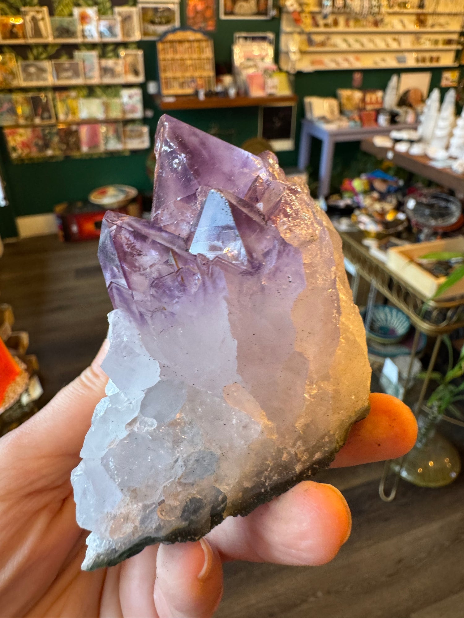 Amethyst Cluster Plate 401 g Brazil - Moon Room Shop and Wellness