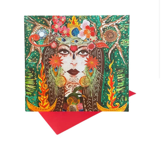 Forest Queen Card Vashon Artist Diana Comstock - Moon Room Shop and Wellness