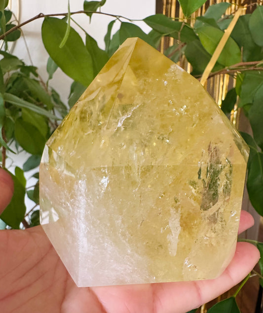 Lemon Quartz Tower 1.67 pound Brazil Gorgeous - Moon Room Shop and Wellness