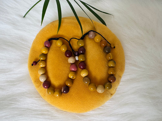 Mookaite Grade A ++ Adjustable Bracelet 10 mm - Moon Room Shop and Wellness
