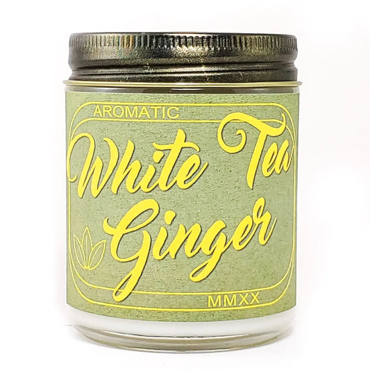 White Tea Ginger Soy Candle 8 oz. - Moon Room Shop and Wellness