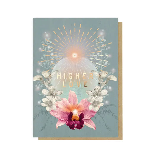 Higher Love Card - Blank Inside - Moon Room Shop and Wellness