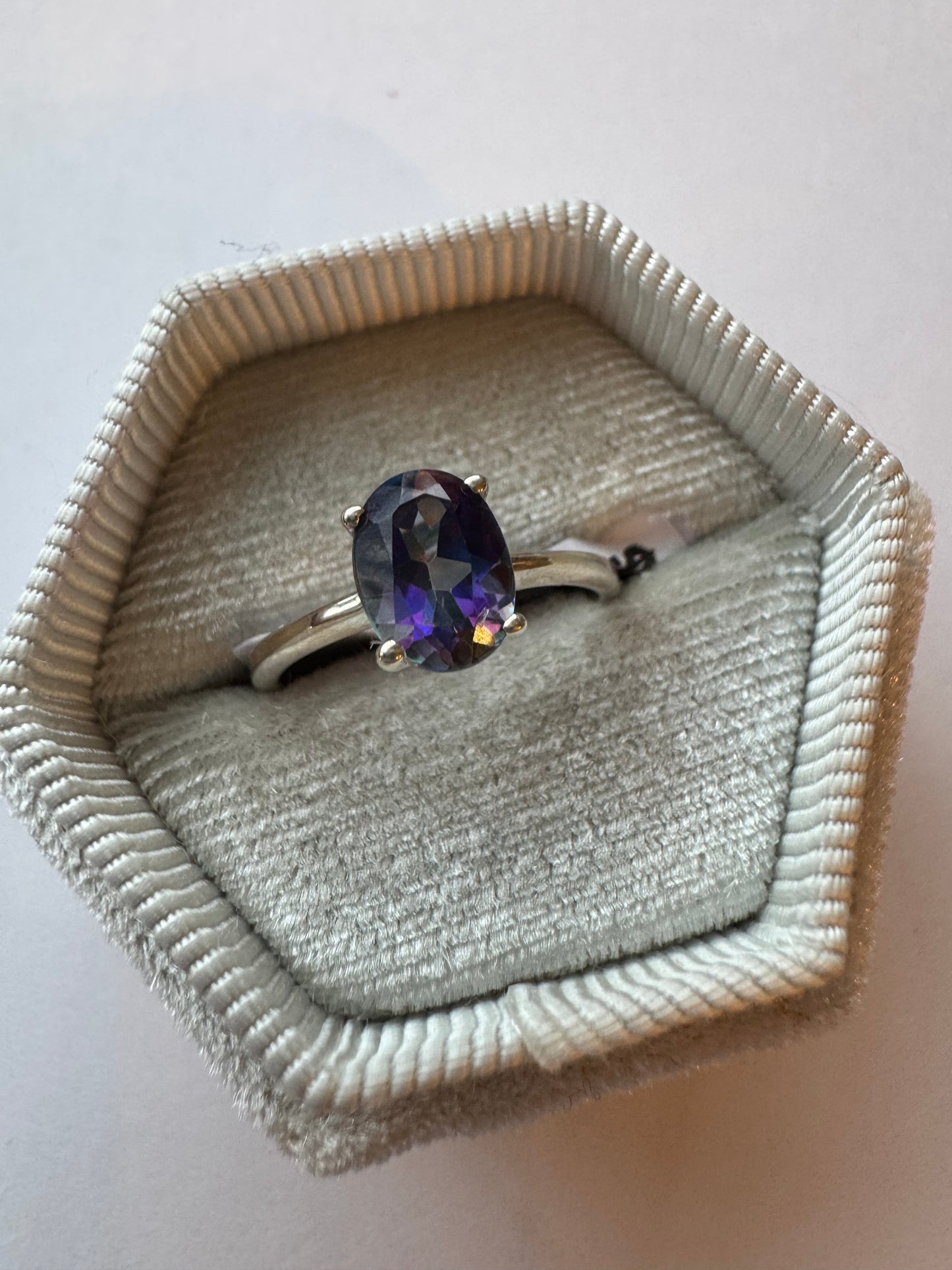 Mystic Topaz Sterling SIlver Ring Size 6 - Moon Room Shop and Wellness
