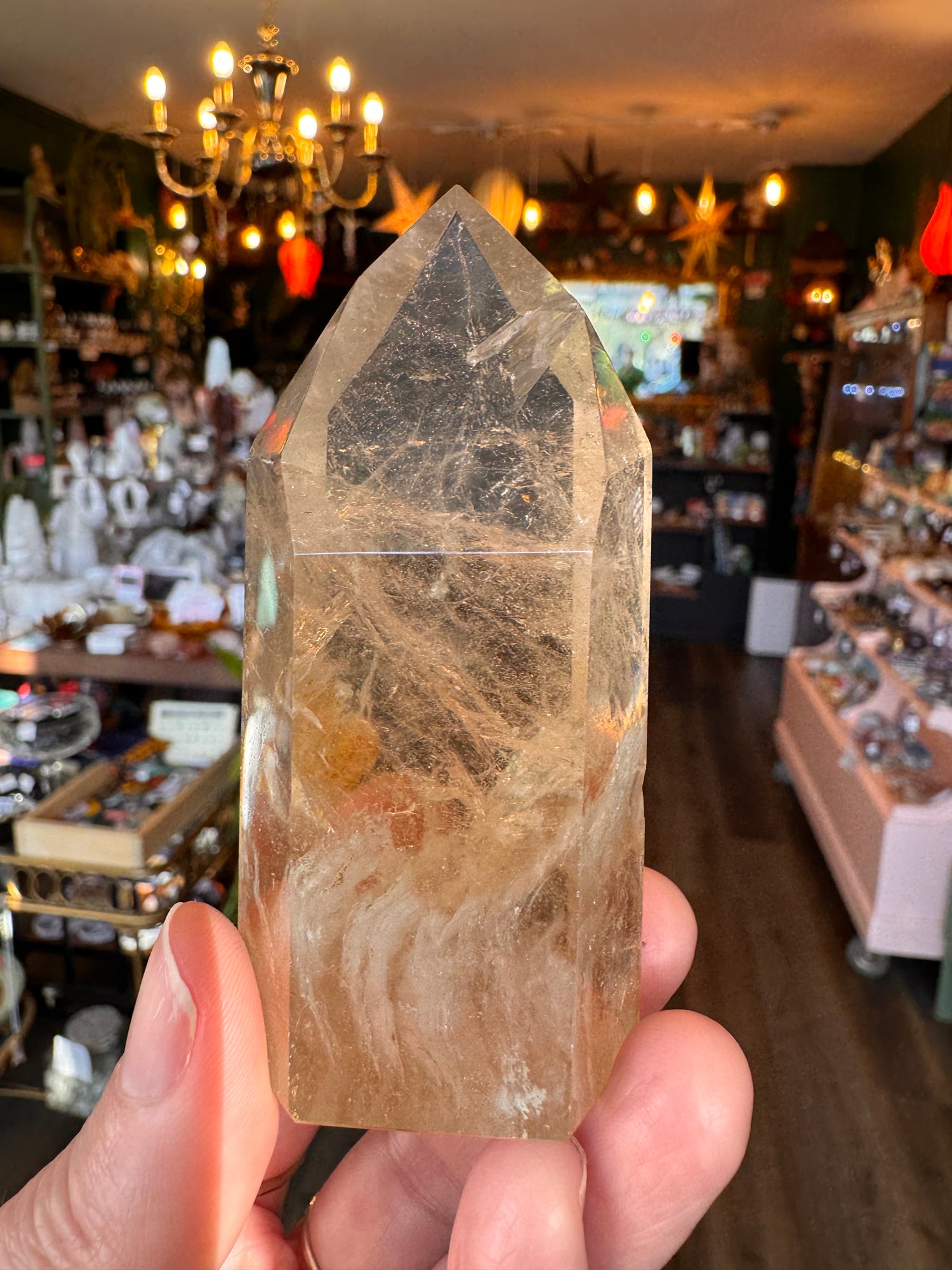 Natural Citrine Tower 129 g Aracuai, Minas Gerais, Brazil - Moon Room Shop and Wellness