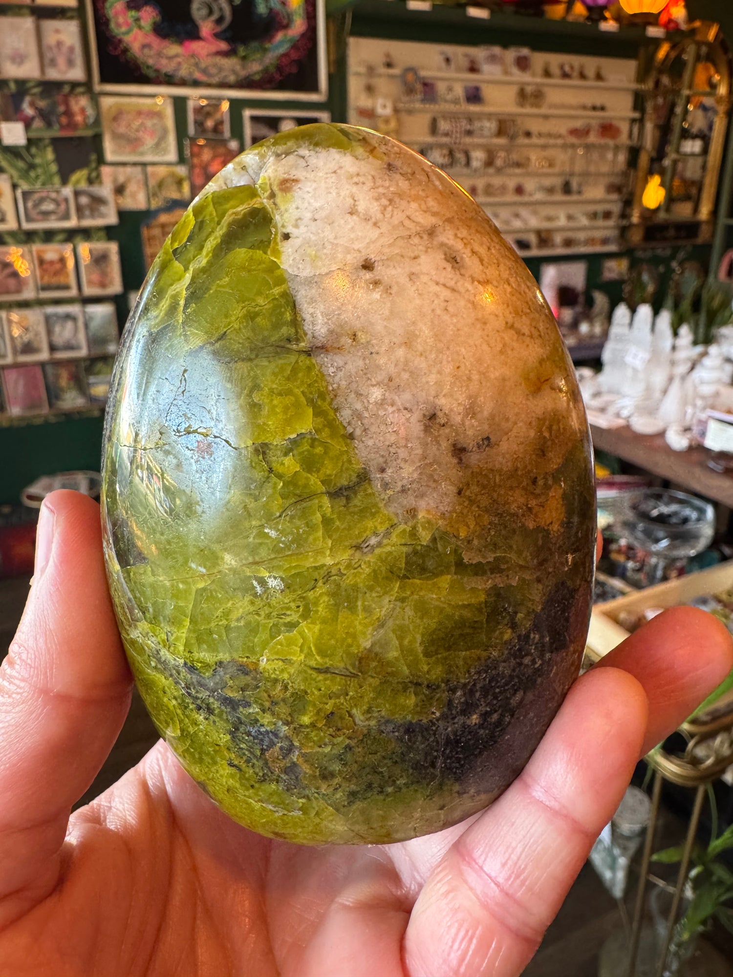 Green Opal Freeform 1.17 lb - Moon Room Shop and Wellness