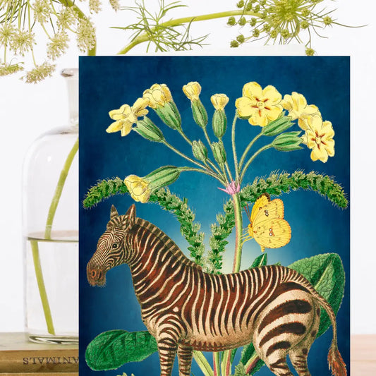 Zebra Dream Greeting Card - Blank - Moon Room Shop and Wellness