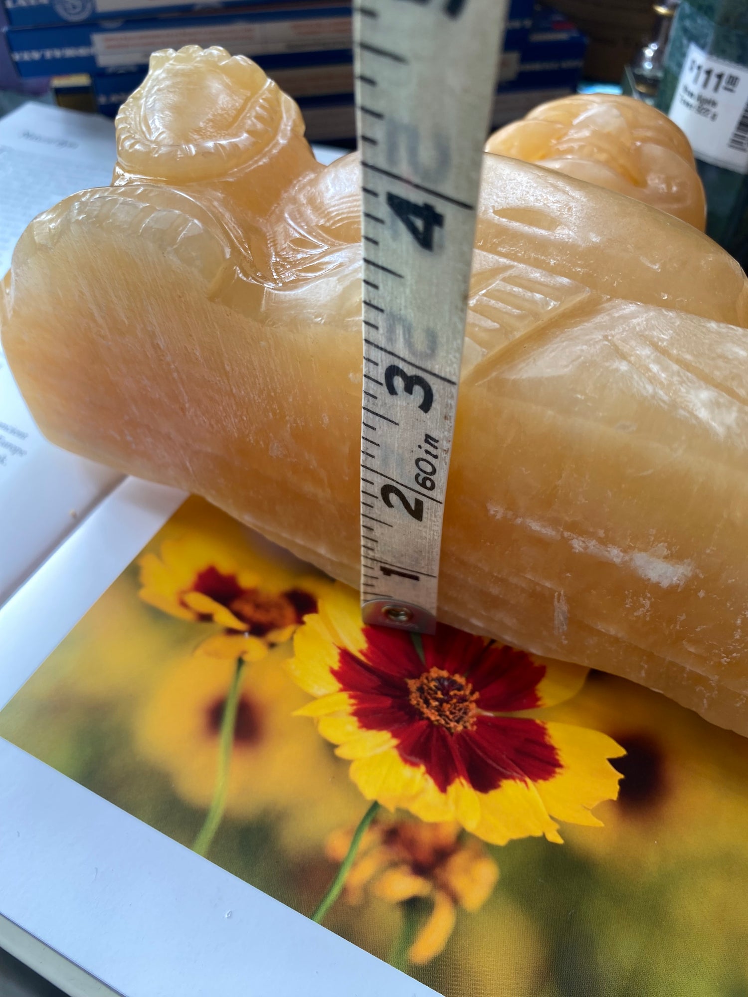 Orange Calcite Buddha 6 lbs - Moon Room Shop and Wellness