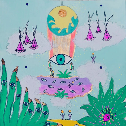 My Layover in the Clouds 4x4 Print - Moon Room Shop and Wellness