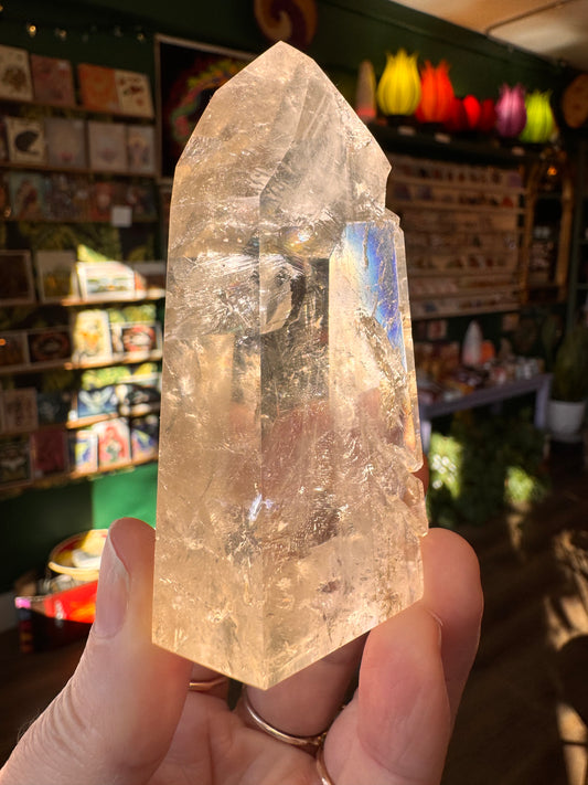 Natural Citrine Tower 168 g Aracuai, Minas Gerais, Brazil - Moon Room Shop and Wellness
