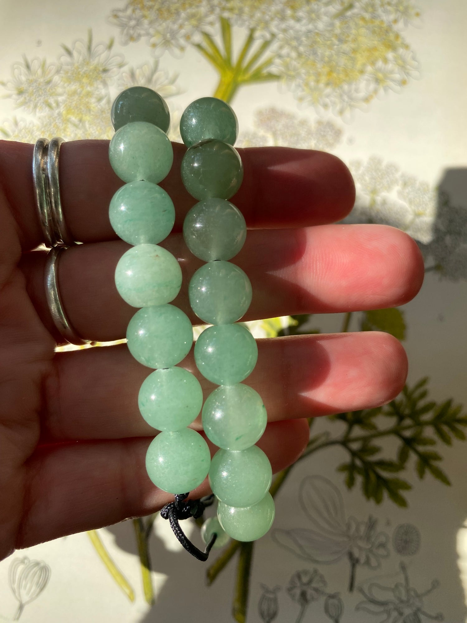 Green Aventurine  Adjustable Bracelet 10 mm - Moon Room Shop and Wellness