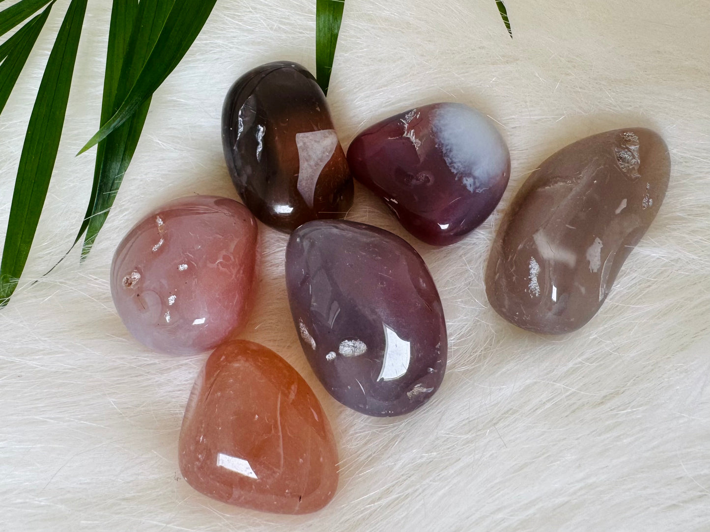Grey Agate Tumbled - Moon Room Shop and Wellness