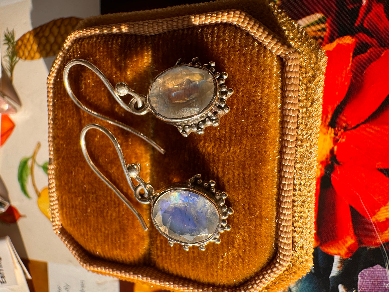 Moonstone Sterling Silver Earrings - Moon Room Shop and Wellness