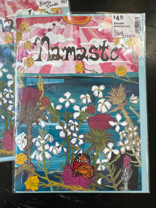 Namaste Greeting Card - Moon Room Shop and Wellness