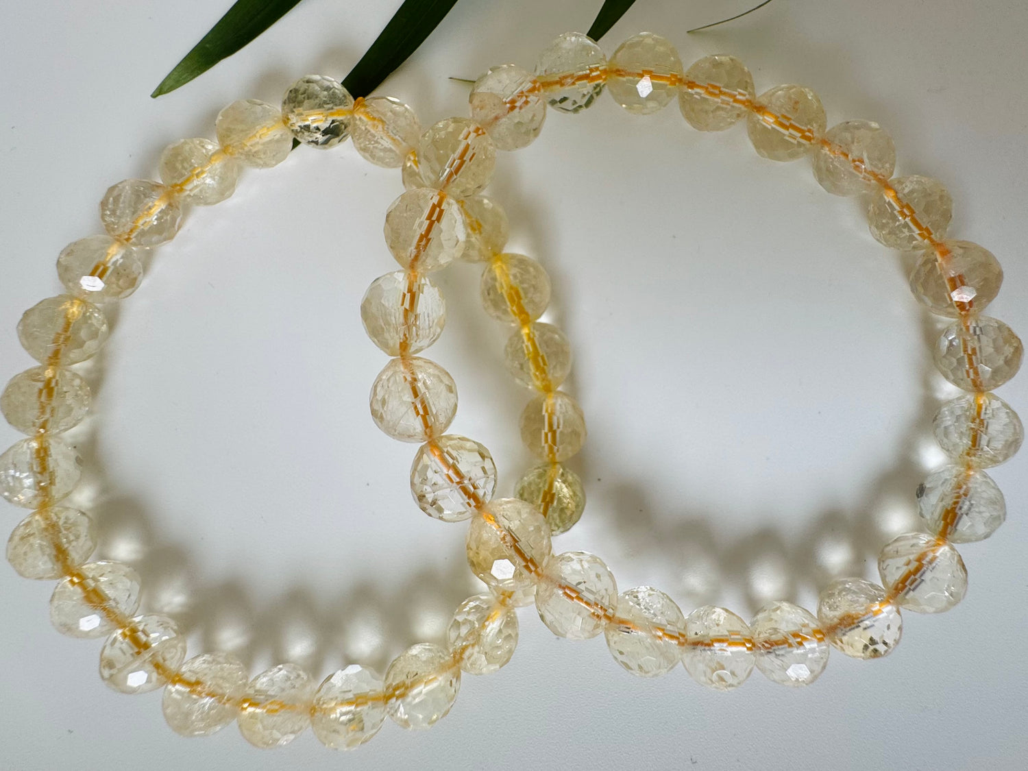 Citrine Faceted Stretch Bracelet 8mm - Moon Room Shop and Wellness