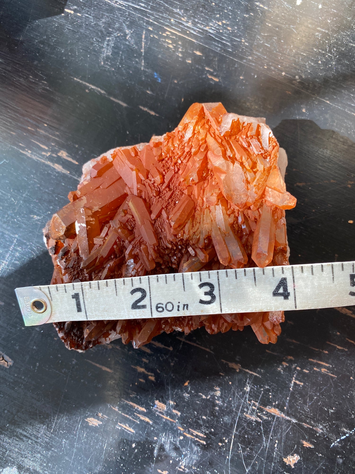 Tangerine Quartz Specimen 1.03 lb Brazil Stunning! - Moon Room Shop and Wellness