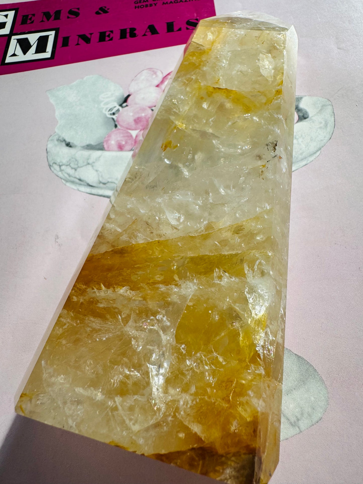 Golden Healer Quartz Tower 444 g Brazil - Divine Beauty - Moon Room Shop and Wellness