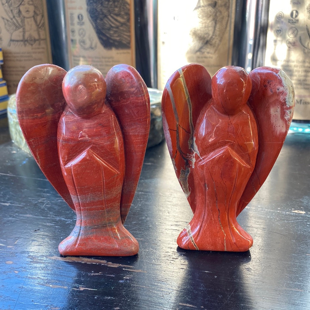 Red Jasper Angel 4 inch - Moon Room Shop and Wellness