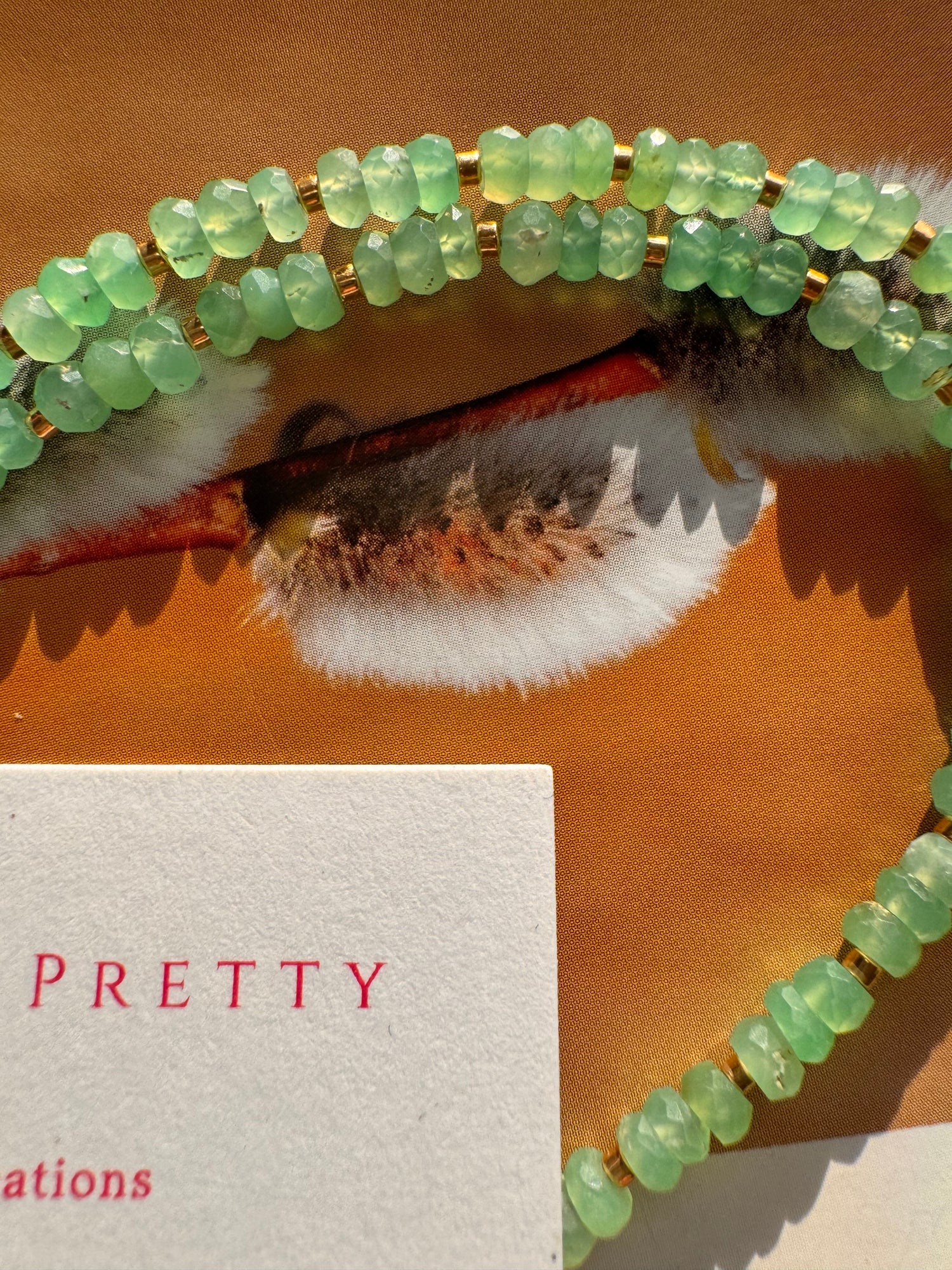 Soul Pretty Citrine + Chrysoprase  Faceted Gold Fill Handmade Necklace - Moon Room Shop and Wellness