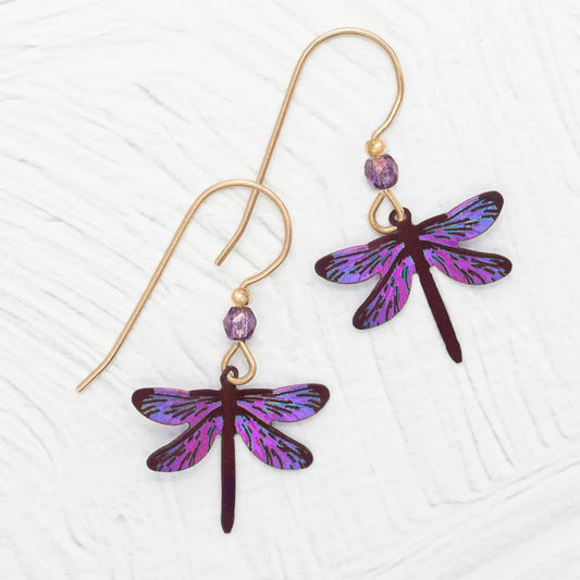 Dragonfly Earrings by Holly Yashi -Purple