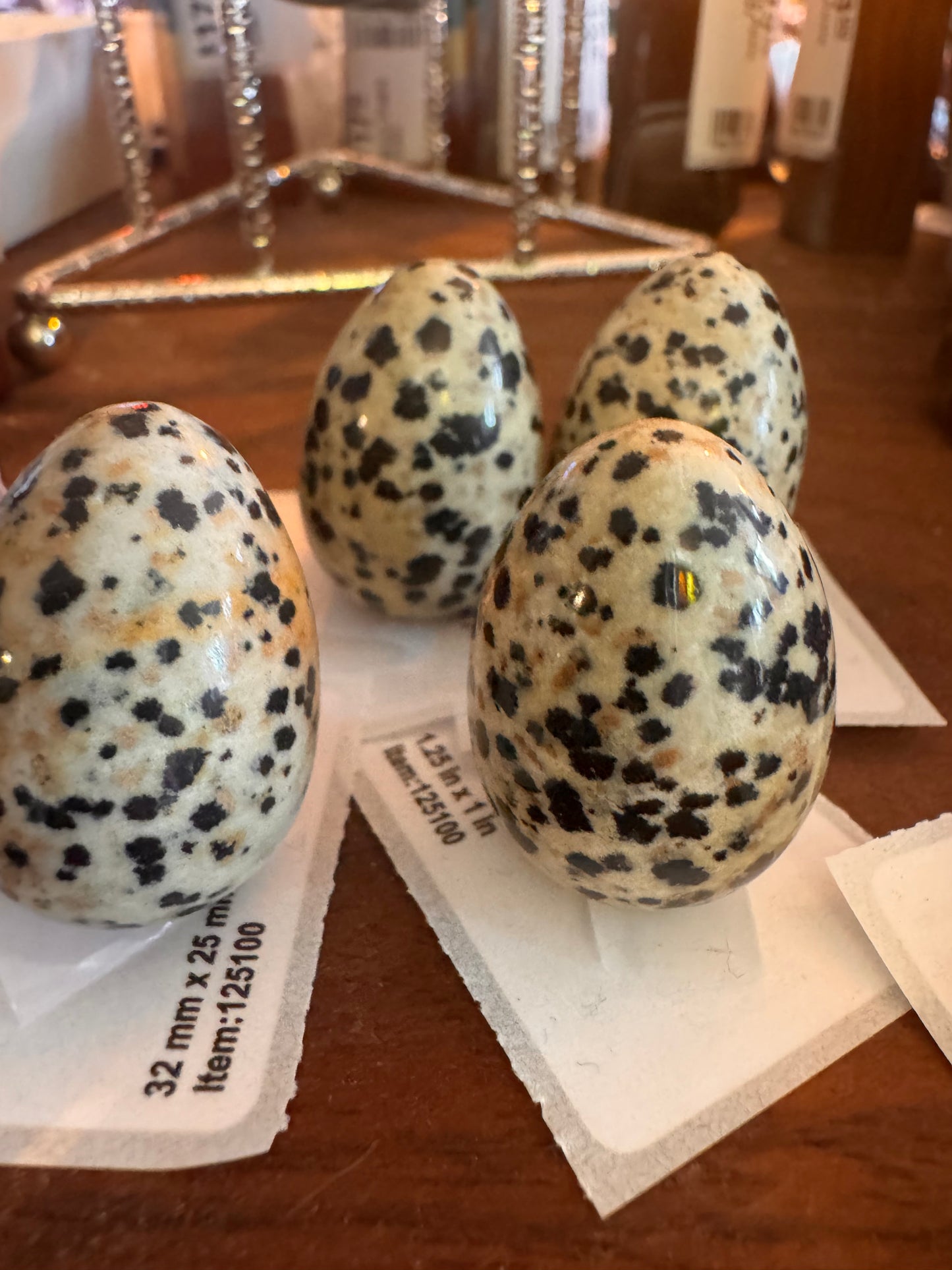 Dalmation Jasper Mini Egg - Cute Alert! - Moon Room Shop and Wellness
